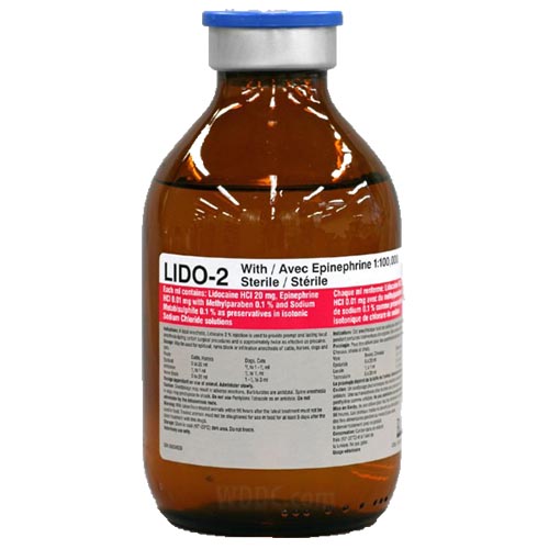 bottle glass with lido-2 label