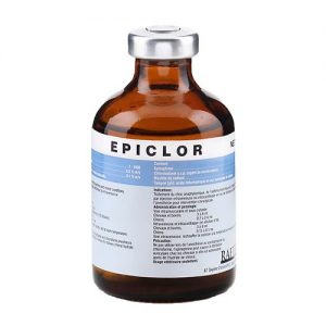 bottle glass with epiclor label